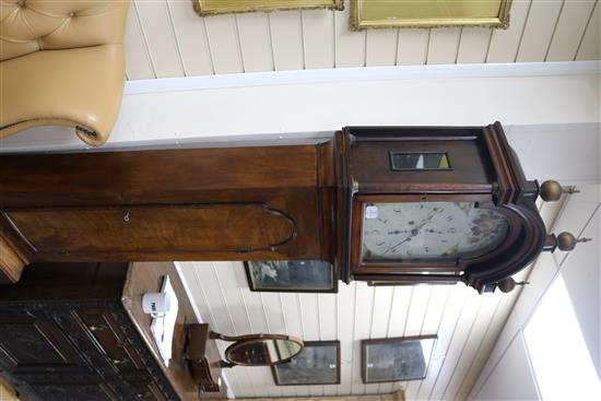 An early 19th century mahogany eight day longcase clock, by Robert Apps of Bath?, H.237cm